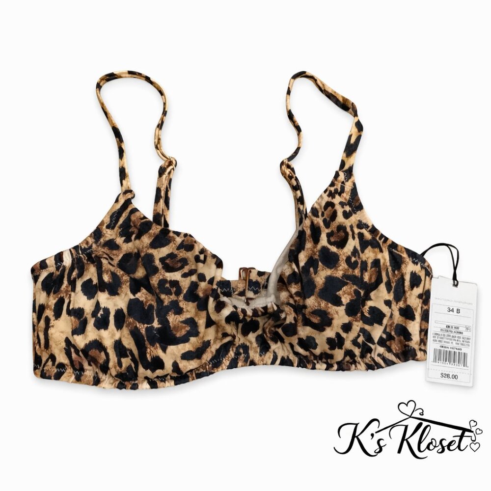 Leopard Swimsuit Top